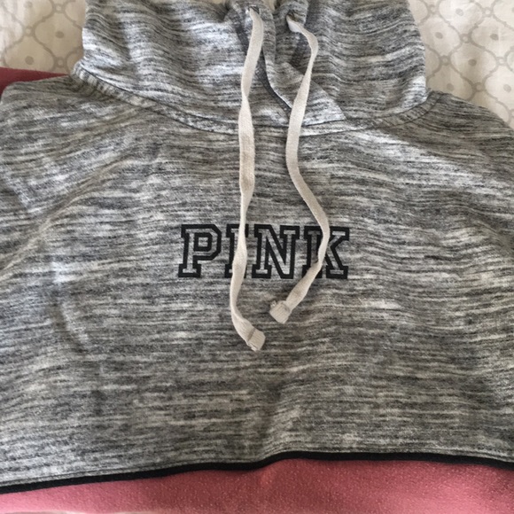 Victoria's Secret Pink Gray and Pink Pullover - Picture 2 of 6